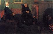 William Stott of Oldham Portrait of My Father and Mother oil painting reproduction